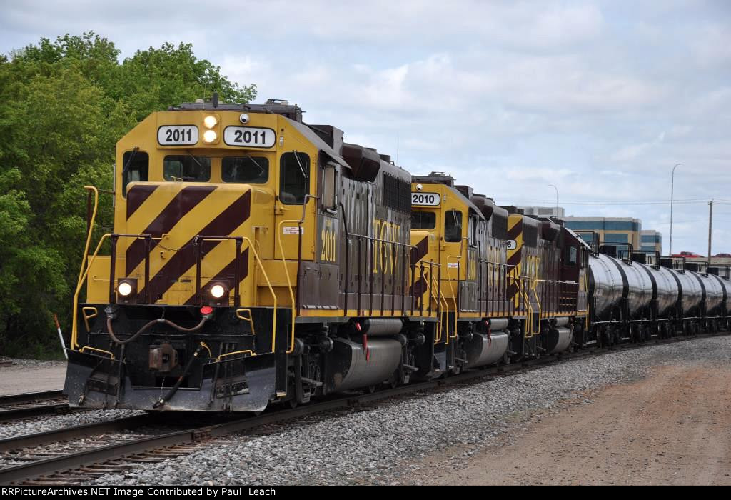 Westbound Turn just past the station